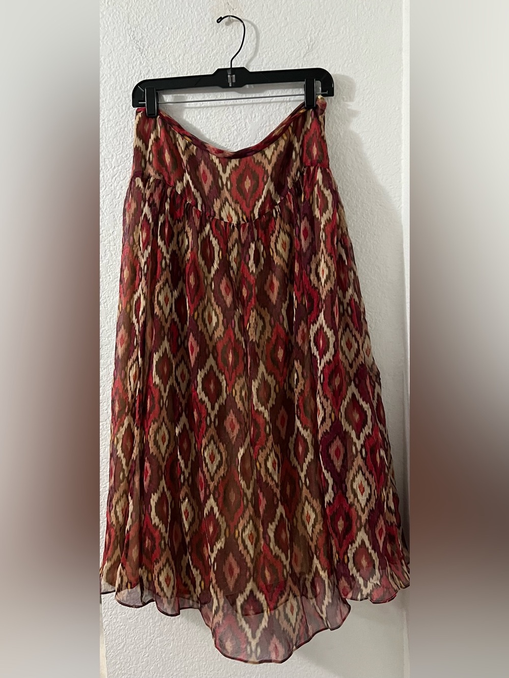 Valerie Stevens Silk A-Line Skirt